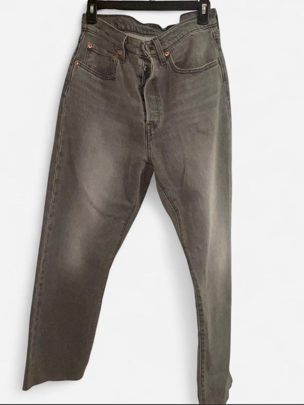 Levi's 501 Women’s Slim Straight Jeans in Faded Gray